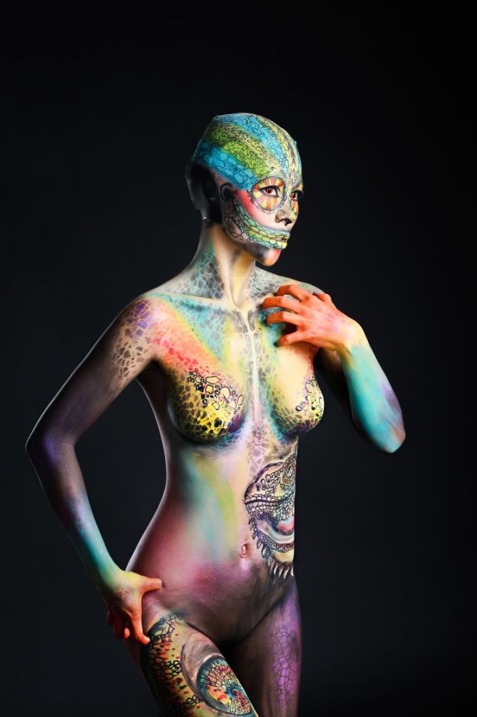 Bộ[-]sưu[-]tập[-]body[-]painting[-]LIZARD[-]–[-]“Tắc[-]kè[-]hoa”[-]ma[-]quái[-]