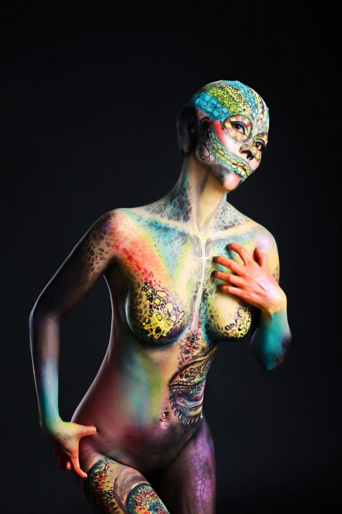 Bộ[-]sưu[-]tập[-]body[-]painting[-]LIZARD[-]–[-]“Tắc[-]kè[-]hoa”[-]ma[-]quái[-]