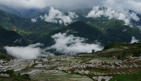Vẻ[-]đẹp[-]huyền[-]ảo[-]ruộng[-]bậc[-]thang[-]Y[-]Tý[-]mùa[-]nước[-]đổ