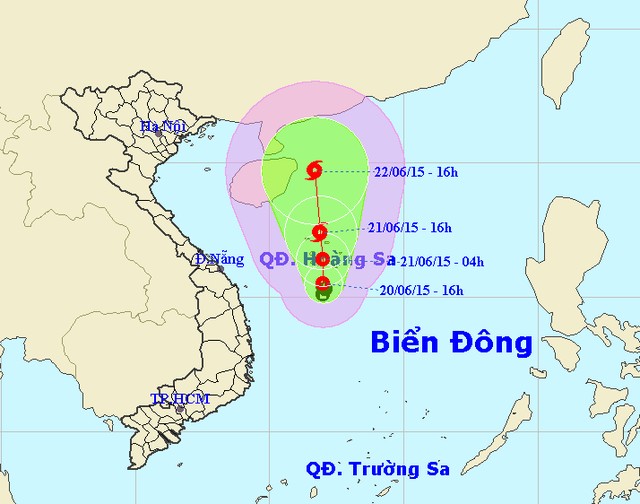 Thời[-]tiết[-]ngày[-]21[-]tháng[-]6:[-]Áp[-]thấp[-]nhiệt[-]đới[-]có[-]khả[-]năng[-]mạnh[-]lên[-]thành[-]bão[-]trên[-]khu[-]vực[-]quần[-]đảo[-]Hoàng[-]Sa