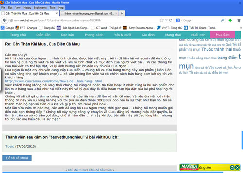 Bài[-]viết[-]bêu[-]xấu[-]Công[-]ty[-]TNHH[-]Cua[-]Ngon[-]không[-]bị[-]xóa[-]mà[-]vẫn[-]tiếp[-]tục[-]tồn[-]tại[-]trên[-]Webtretho