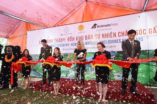 Thêm bốn khu bán tự nhiên chăm sóc gấu tại Tam Đảo