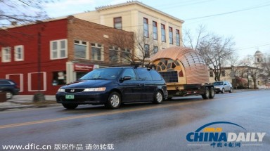 "Ngôi nhà vỏ cây" di động thân thiện với môi trường