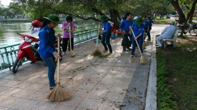   Thực hiện nhóm giải pháp  "Hà Nội xanh " đến từng cơ sở Đoàn 
