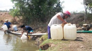  Tiền Giang: Nỗ lực “cứu khát” cho người dân vùng cù lao Tân Phú Đông