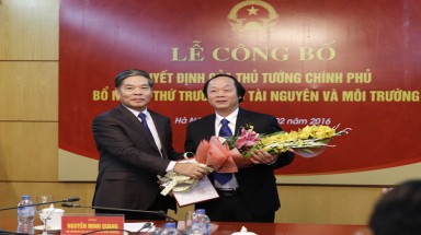  Trao Quyết định bổ nhiệm ông Võ Tuấn Nhân giữ chức Thứ trưởng Bộ TN&MT
