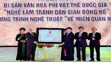  Tranh Đông Hồ gia nhập kho di sản văn hóa Quốc gia