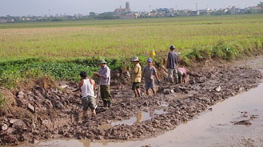  Hưng Yên: Nạo vét được sông, ruộng đồng bị hại 