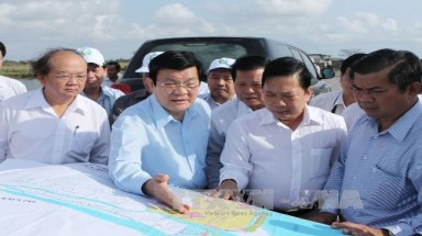  Chủ tịch nước Trương Tấn Sang: Ứng phó biến đổi khí hậu phải đảm bảo an ninh cho mỗi công trình 
