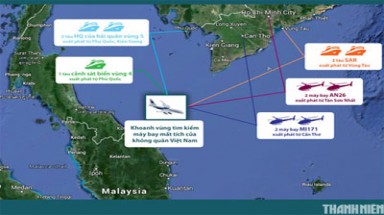 Tiếp cận được khu vực nghi máy bay Malaysia mất tích