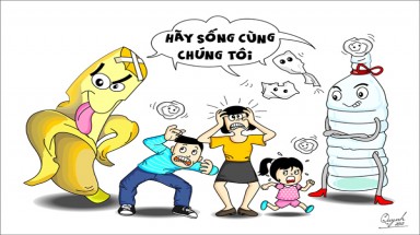  Sáng tác tranh biếm họa hưởng ứng ngày môi trường Thế giới (5/6)