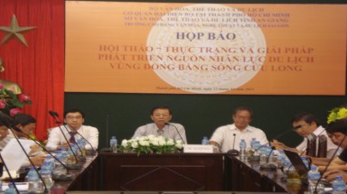   Sẽ tổ chức hội thảo phát triển nguồn nhân lực du lịch vùng Đồng bằng sông Cửu Long
