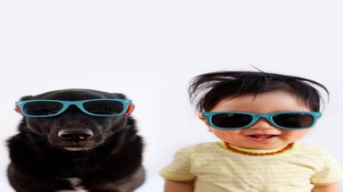 Ngộ nghĩnh bộ ảnh bé yêu và cún cưng 