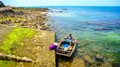  Cảnh ráng chiều lấp lánh trên biển Cô Tô