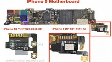 Hé lộ một số phần linh kiện “nội thất” của iPhone 5S