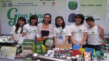   “Gian hàng xanh” của Green Talk giới thiệu sản phẩm thân thiện môi trường