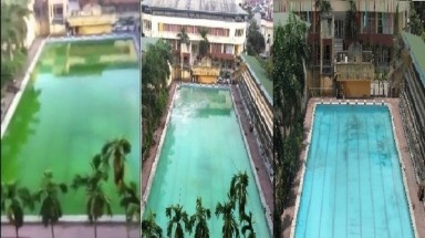 Bể bơi Hà Nội bị tố sục hóa chất, biến nước dơ bẩn thành trong vắt