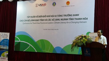  Lần đầu tiên tập huấn cho cán bộ cấp tỉnh về BĐKH và Tăng trưởng xanh
