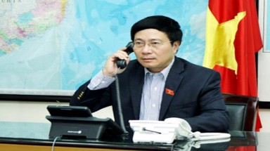    Phó Thủ tướng điện đàm với Ngoại trưởng Mỹ về Biển Đông