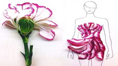  Thán phục trước mẫu thiết kế bằng những cánh hoa