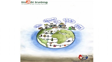  Tranh biếm họa “Không xả rác bừa bãi” của tác giả Trần Khả Hân