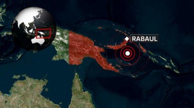   Động đất 7,1 độ richter gần núi lửa Papua New Guinea