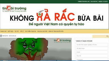  Chỉ mất  60 giây đăng ký là có sticker “Không xả rác bừa bãi”