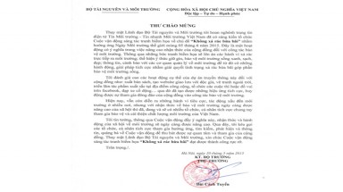 Bộ TN&MT ủng hộ cuộc vận động sáng tác tranh biếm họa "Không xả rác bừa bãi" của Tin Môi Trường