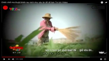  VTV xin lỗi và đình chỉ phóng viên vụ cây chổi quét rau