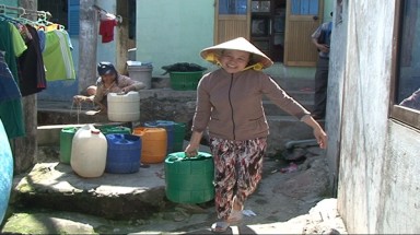 Nhiều giếng khơi ở xã đảo Thổ Châu đã cạn