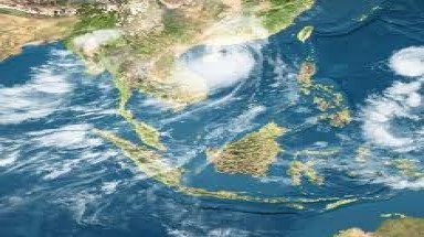  Bão số 2 cách bờ biển Quảng Ninh - Hải Phòng khoảng 590 km về phía Đông Đông Nam 