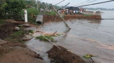 Bờ biển An Biên ngày càng sạt lở nghiêm trọng
