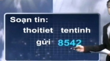   Quên tin bão số 2, VTV bán tin nhắn qua điện thoại