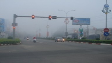   Bình Dương xuất hiện sương mù dày đặc 