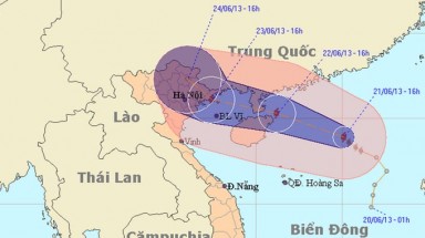  Áp thấp nhiệt đới đã mạnh lên thành bão
