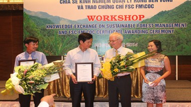  Việt Nam lần đầu tiên được cấp chứng chỉ toàn phần Quốc tế về quản lý rừng tự nhiên bền vững