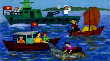  Thiếu nhi thi vẽ tranh “Em yêu biển đảo Tổ quốc Việt Nam”
