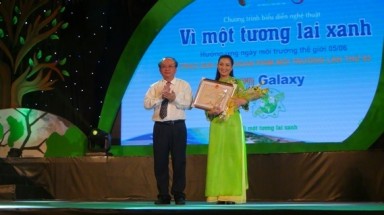  Biểu diễn nghệ thuật "Vì một tương lai xanh" 