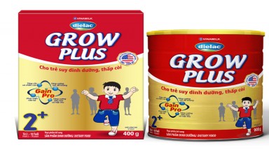  Dielac Grow Plus - Đặc chế cho trẻ suy dinh dưỡng thấp còi, giúp trẻ bắt kịp đà tăng trưởng
