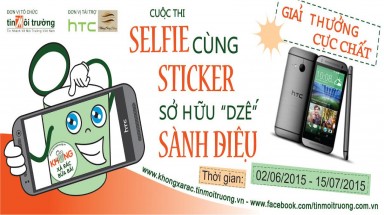  Cuộc thi "Selfie cùng Sticker, Sở hữu “dzế” Sành điệu" sẽ kéo dài đến ngày 15/7/2015