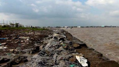   Bờ biển Cà Mau bị sạt lở nghiêm trọng 