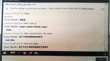     9X lừa chat sex, kiếm trăm triệu dễ như bỡn  .