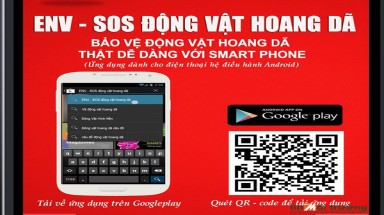  Ứng dụng trên điện thoại khuyến khích cộng đồng thông báo vi phạm về động vật hoang dã