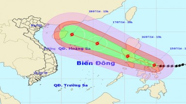  Bão Rammasun trở thành bão số 2 gây mưa lớn tại miền Bắc