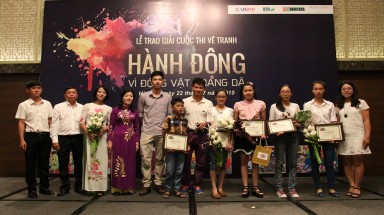  Hà Nội: 14 tác phẩm đạt giải tại cuộc thi vẽ tranh “Hành động vì động vật hoang dã”