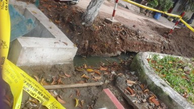  Quận Tân Phú: Thi công cống thoát nước công viên Trần văn Ơn gây ô nhiễm