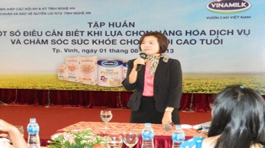  Vinamilk chăm sóc sức khoẻ cho Người cao tuổi  Nghệ An, Thanh Hóa