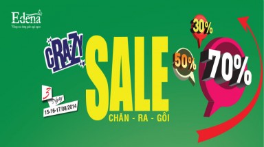  Crazy Sale Edena – Sự kiện mua sắm lớn nhất năm 2014