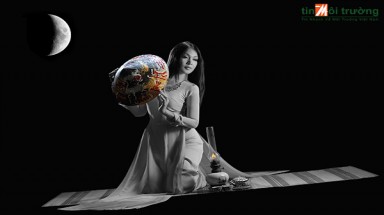  Độc đáo bộ tranh nón "Sắc màu cuộc sống"