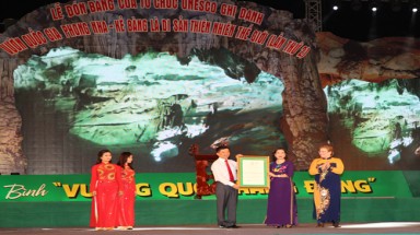   Phong Nha-Kẻ Bàng lần thứ 2 trở thành Di sản thế giới 